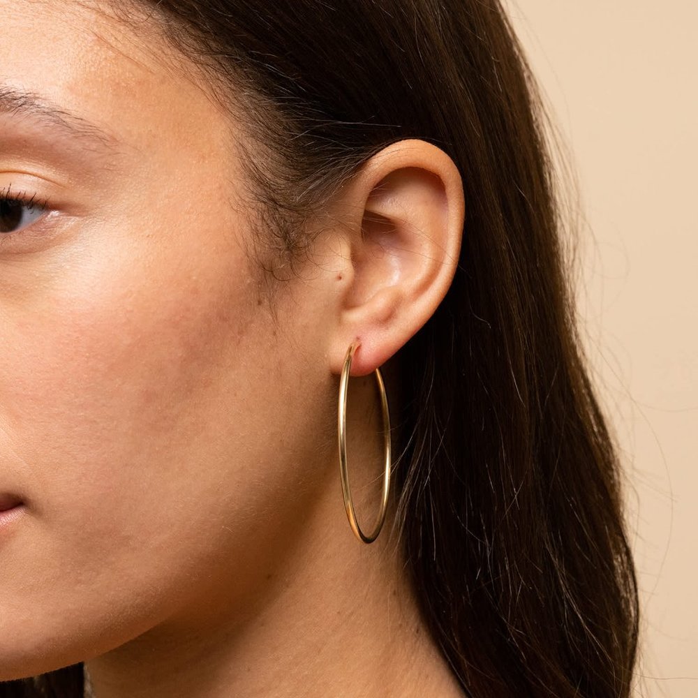 Mejuri Oversized Thin Hoops